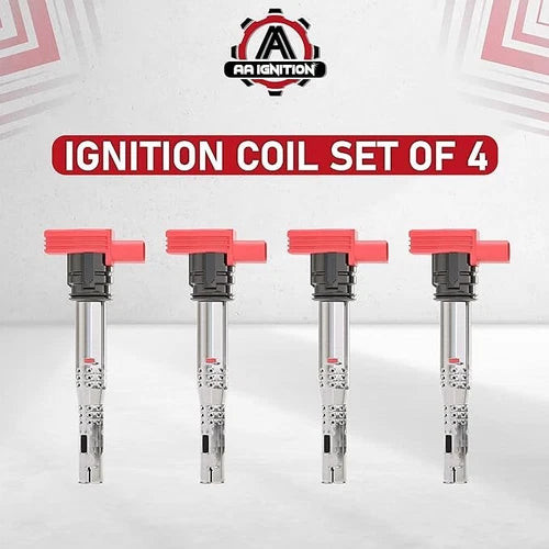 Ignition Coil Pack Set of 4 - Replaces 06E905115E, 06H905115B, 07K905715F - Audi used OEM used OEM auto part