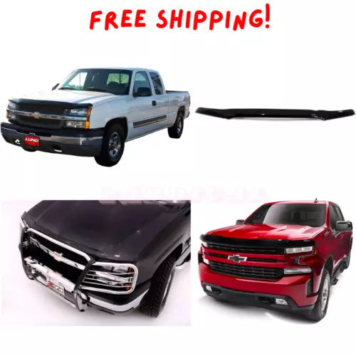 Bugflector II Hood Shield 2002-2006 Avalanche 1500 & 2500 Silverado 2500 & 3500 used OEM hood