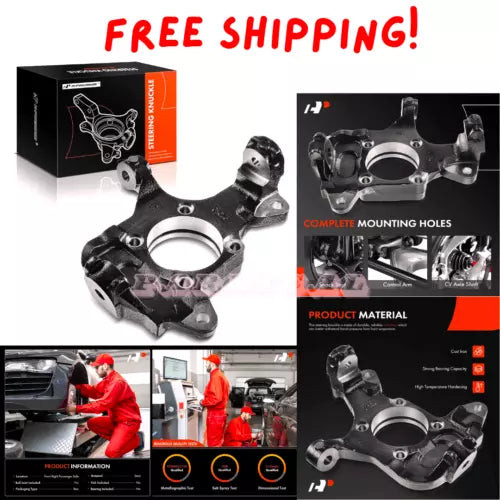 Front Steering Knuckle Compatible with Chevrolet Silverado 1500 2500 3500, Subu used OEM spindle or steering knuckle
