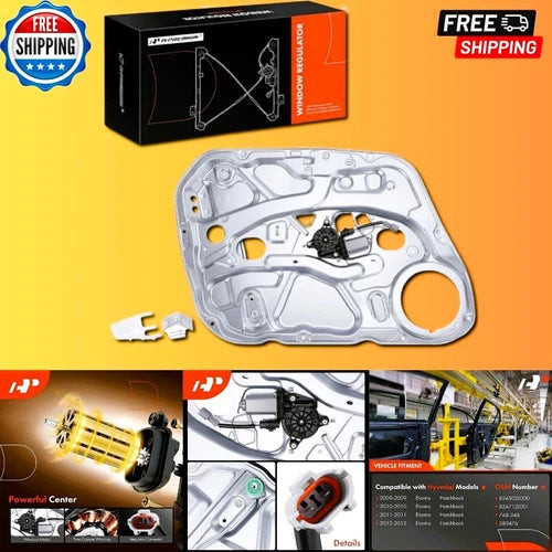 Power Window Regulator with Motor Hyundai Elantra 2009-2012 Front Left Fit for H used OEM used OEM auto part