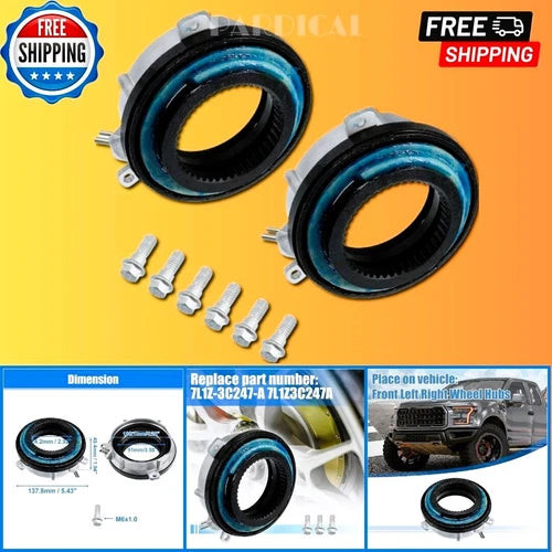 2Pcs Front 4X4 4WD Locking Hub Actuator for Ford F150 4WD 2004-2016 for Ford Exp used OEM used OEM auto part