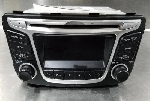 2012 2013 2014 Hyundai Accent Radio SAT CD Player Receiver OEM 12 13 14 used OEM radio or infotainment unit