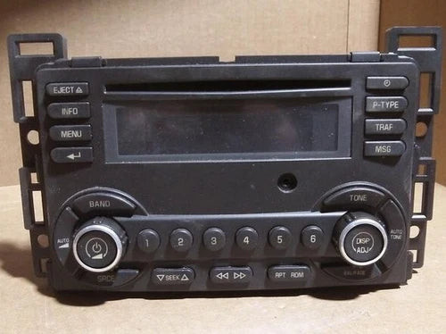 2008-2009 PONTIAC G6 G-6 Radio Stereo 6 Disc Changer CD Player Aux OEM 25890719 used OEM radio or infotainment unit