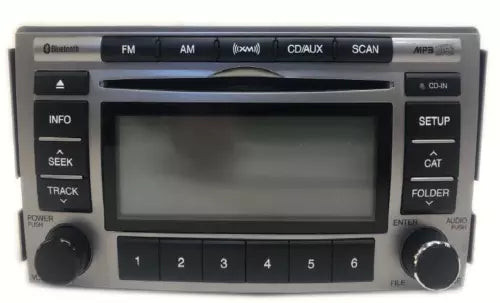 2010-2012 HYUNDAI SANTA FE Radio w/o Navigation AM FM CD Player MP3 96180-0W500 used OEM radio or infotainment unit
