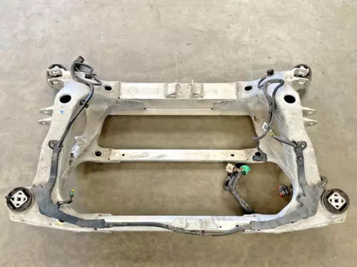 2012-2021 TESLA MODEL S & X Used OEM Rear Subframe Crossmember D5A6EB used OEM rear subframe and crossmember
