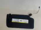 LH Driver Sun Visor Illuminated Black 2015 - 2020 DODGE CHARGER used OEM sun visor