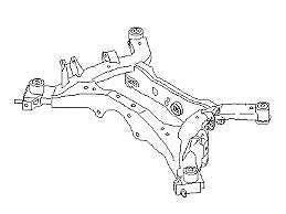 Fits 2015-2020 NISSAN MURANO FWD Rear Subframe Crossmember Cradle OEM Free Shipp used OEM rear subframe and crossmember