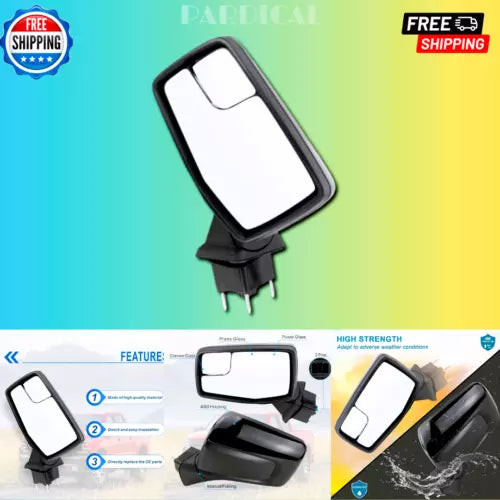 Left Driver Side Mirror 2019-2024 Chevy Silverado 1500 Power Glass Manual Foldin used OEM side view mirror