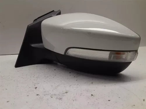 2015-2018 Ford Focus LH Driver Side View Door Mirror Assembly White used OEM side view mirror