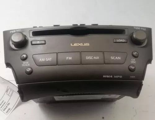 06 07 08 LEXUS IS350 IS250 Satellite Radio Stereo 6 Disc MP3 CD Player P1809 OEM used OEM radio or infotainment unit