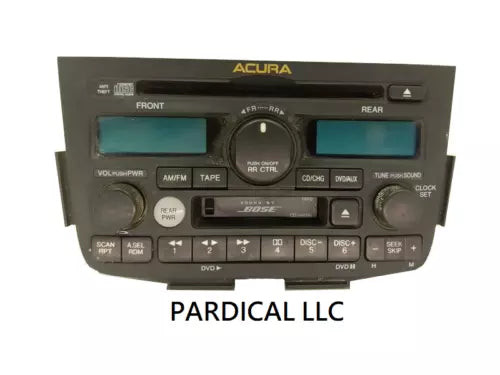 2003 2004 ACURA MDX OEM Radio Tape CD Player Rear DVD BOSE Navigation 1XF0 OEM used OEM radio or infotainment unit