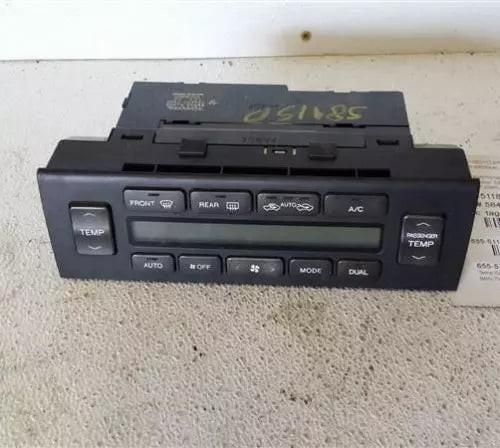A/C Heater Temperature Control With Display US Market Fits 2001-2005 LEXUS GS300 used OEM climate control