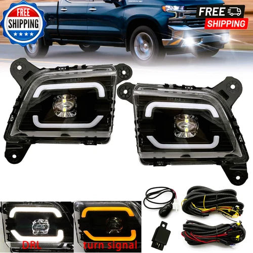 19 -22 Chevrolet Silverado 1500 2500HD 3500HD Fog Lights Switch and Wiring Set used OEM used OEM auto part