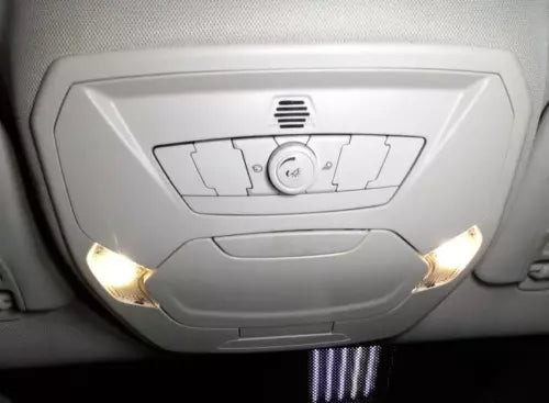 2012-2018 Ford Focus Overhead Roof Console Gray used OEM used OEM auto part
