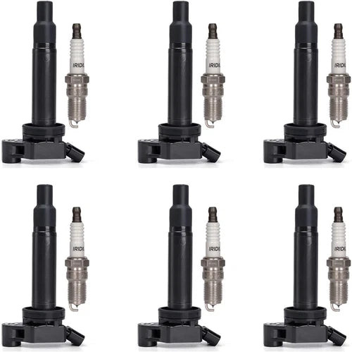 Set of 6 Ignition Coil Pack and Spark Plugs Fits for Lexus ES300 RX300 Toyota Av used OEM used OEM auto part