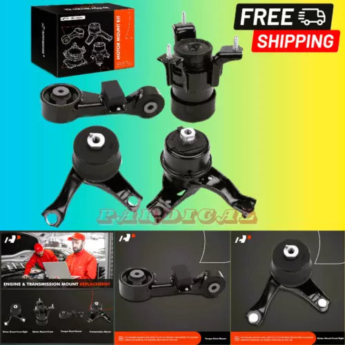 4PCS Engine Motor Mount and Transmission Mount Set Compatible with Toyota Camry used OEM engine assembly
