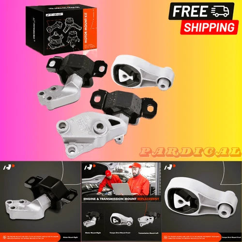 3PCS Engine Motor Mount and Transmission Mount Set Compatible with Smart Fortwo used OEM engine assembly