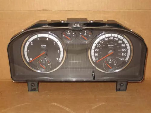 2011 Dodge Ram 1500 Speedometer Cluster mph w/Vehicle Info Without Long Horn used OEM instrument cluster