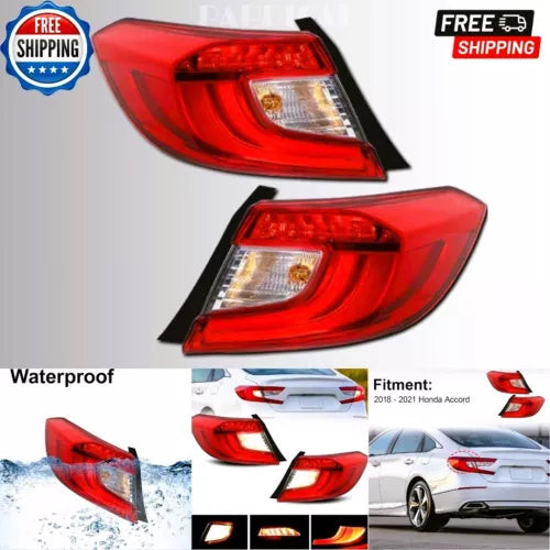 Tail Light Assembly 2018 2019 2020 2021 Honda Accord Sedan Rear Outer Taillight used OEM tail light