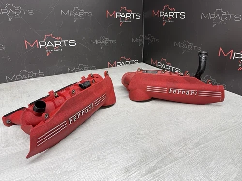 Ferrari 488 Gtb / Spider Intake Manifolds Pair 324487 Used OEM Intake Manifold