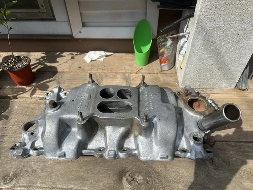 1964-1965 Gm 3844461 Aluminum 327 High Perf L79 350HP - IM-OEM-20250930-00397 Used OEM Intake Manifold 365HP