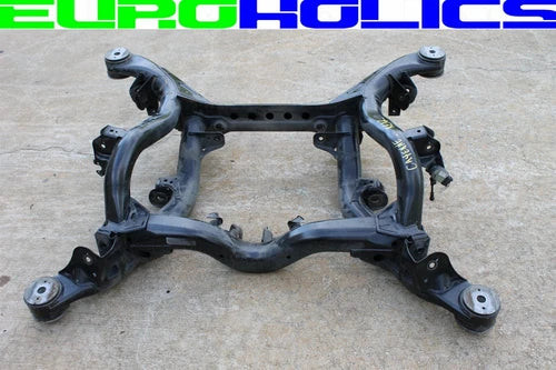 OEM Porsche 955 Cayenne Turbo 2003 REAR K Frame Subframe Crossmember 7L0599303A used OEM rear subframe and crossmember