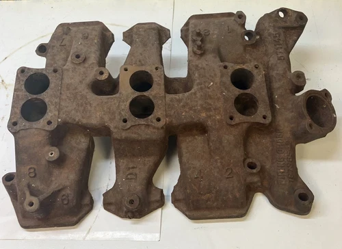 1957 Oldsmobile Gm V8 Tri Power 571145 -58 88 / 98 (WRM3D) Used OEM Intake Manifold