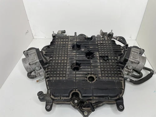 2014 Nissan 370Z Upper Used OEM Intake Manifold with Throttle Bodies-Read
