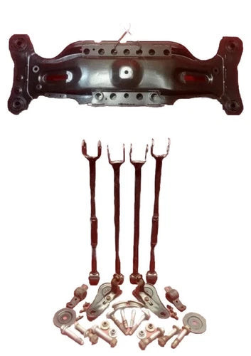 01-13 Highlander Rear FWD Crossmember Subframe w Lateral Links+Bolts + Brackets used OEM rear subframe and crossmember