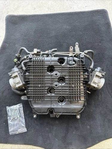 2014-2015 Infiniti Q50 Hybrid 3.5L 2 Throttle Body Used OEM Intake Manifold