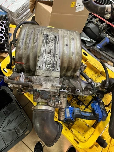 1987-1993 Ford Mustang 5.0 Ho Upper and Lower Intake Manifolds Used OEM Intake Manifold