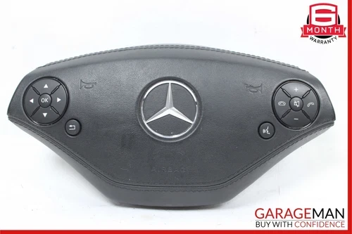 2010-2014 Mercedes-Benz W221 S400 S550 CL550 Black Driver Steering Wheel Used OEM Airbag - product image 1