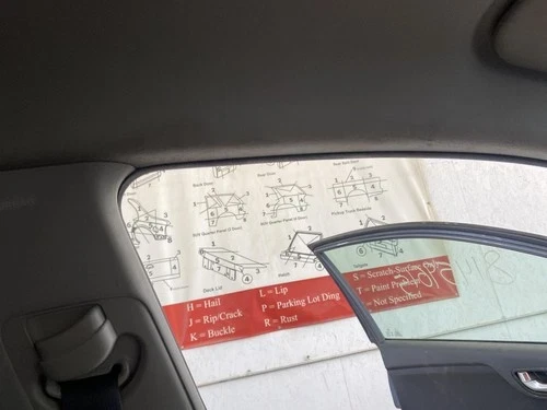 2019 Kia Rio Sedan Driver Roof Curtain Used OEM Airbag