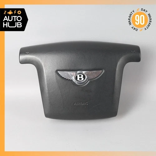 2003-2013 Bentley Continental GT Flying Spur Black Driver Steering Wheel Used OEM Airbag