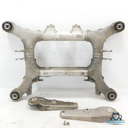 10-12 BMW 750Li F02 Rear Suspension Crossmember Subframe w/ Radius Rod Set OEM used OEM rear subframe and crossmember