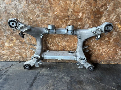 BMW 750I 740I M760I G12 OEM 16-22 REAR SUBFRAME SUB FRAME CROSSMEMBER CRADLE used OEM rear subframe and crossmember
