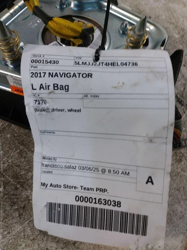 2017 Lincoln Navigator Driver Steering Wheel OEM Part FL7Z78043B13AC Used OEM Airbag