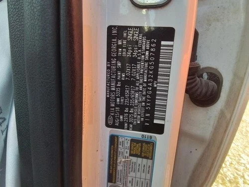 2016-2020 Kia Sorento Passenger Dash Used OEM Airbag
