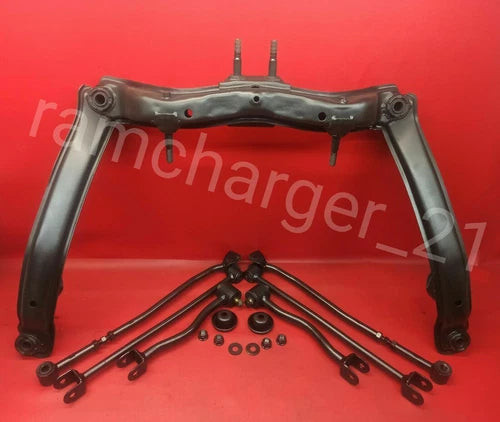 1998-2001 Nissan Altima Rear Crossmember Frame w Upper Lower Control Arms OEM used OEM rear subframe and crossmember