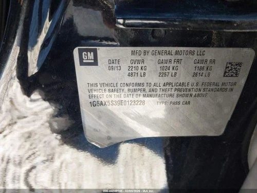 2014 Cadillac CTS Used OEM AC Compressor