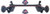 2015-2020 Honda Fit Rear Crossmember Subframe (w/ drums) OEM 42100-T5R-A32 used OEM rear subframe and crossmember