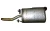 2013 Chevrolet Impala Right/Passenger Rear Used OEM Exhaust Muffler