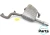 2016-2020 Jaguar XF Right/Passenger Used OEM Exhaust Muffler