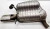 2012-2014 Mercedes-Benz C300 Left/Driver Rear Used OEM Exhaust Muffler