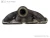 2012-2018 BMW 650I 4.4L Left Turbo Used Exhaust Manifold