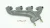 1973-1976 Ford Bronco / Mustang Left V8 302 engine Used Exhaust Manifold D3OE-9431-EA