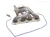 2008-2010 Porsche Cayenne Left Used Exhaust Manifold