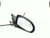 2011 Jeep Compass Moulded in Black Power Non-Heated Used OEM Left Door Mirror used OEM door mirror