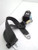 01-04 Dodge Dakota Club Cab Front Left Driver Seat Belt Retractor Assembly Black used OEM seat belt assembly