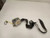 2011-2017 Jeep Wrangler 4DR Front LH Driver Seat Belt Retractor Assembly Black used OEM seat belt assembly